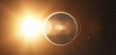 Eclipse Solar com Anel de Fogo, para ilustrar artigo sobre os eclipses de 2025 e suas datas