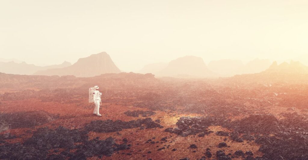 Imagem relacionada à atmosfera do planeta Marte para ilustrar notícia sobre Marte em Peixes