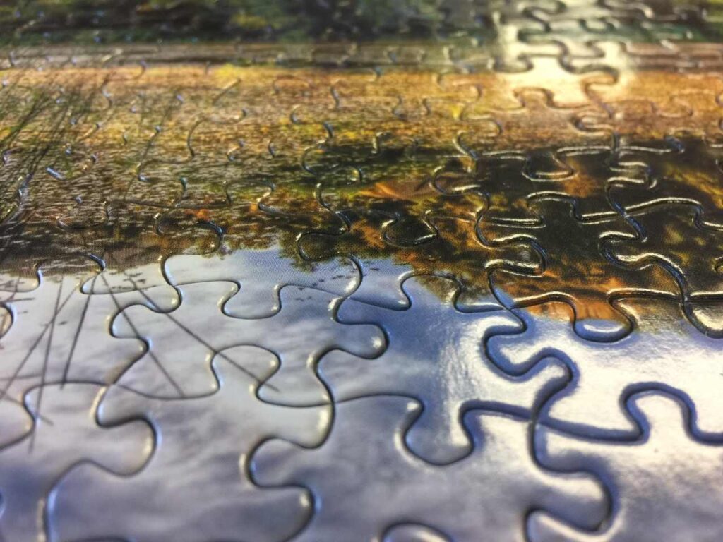 imagem aproximada de um quebra-cabeça montado, formando uma imagem relacionada à natureza, ilustrando artigo sobre a temporada de virgem