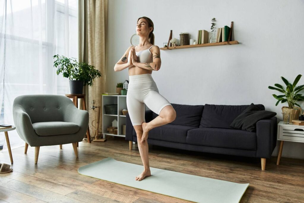 Encontrando equilíbrio em um apartamento moderno