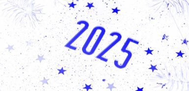 Fundo escuro de Ano Novo de 2025. Número do próximo ano na decoração de Natal