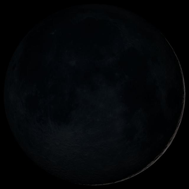 Lua Nova em imagem da Nasa