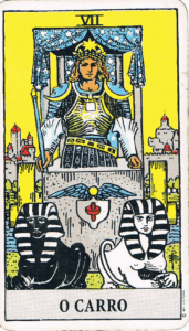 Arcano O Carro no tarot Rider-Waite-Smith