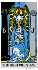 Arcano da Sacerdotisa no tarot Rider-Waite-Smith